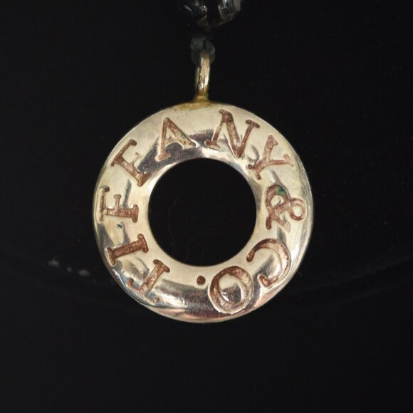 Tiffany & Co. Onyx Bead Necklace With Engraved Toggle Clasp - 925 - Picture 5 of 8